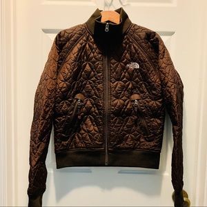 North Face Quilted Bomber Jacket